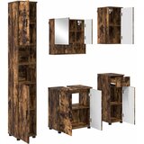  Set namještaja za kupaonicu 5 kom. Dimljeni hrast | shoptok.hr