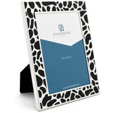 Zilverstad Crno-bijeli metalni stojeći/viseći okvir 16,5x22 cm Leopard – Cijene