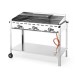 Hendi Green Fire roštilj sa 3 plamenika, Profi Line, 17,4kW, 1078x612x(H)825mm | Eponuda.com