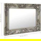 vidaXL Zidno ogledalo u baroknom stilu 50 x 40 cm srebrno | shoptok.hr