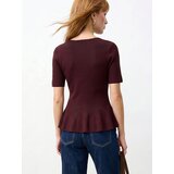 Sinsay Bluza u stilu pulovera s viskozom i volanom | shoptok.hr