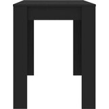 vidaXL Blagovaonski stol crni 120 x 60 x 76 cm od iverice | shoptok.hr