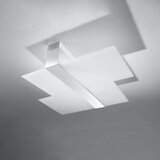  Sollux SL.0188 - Stropno svetlo MASSIMO 2xE27/60W/230V belo/hrom | Eponuda.com