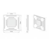  LDST SP-01-B-BZ8 - LED svetlo za stepenište SPACE 8xLED/1,2W/230V bela 6500K | Eponuda.com