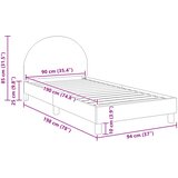  za djecu s uzglavljem Krem 90 x 190 cm Bouclé | shoptok.hr