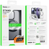 hoco. AS1 futrola s MagSafe kompatibilnim rotirajućim prstenom za IPHONE 15 PRO MAX crna | shoptok.hr
