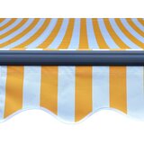  Tenda na ručno uvlačenje s LED svjetlima 300x250 cm žuto-bijela | shoptok.hr