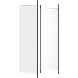Sobna pregrada s 4 panela bijela 200 x 200 cm od tkanine | Eponuda.ba
