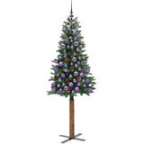  Mršavo božićno drvce Zelena 180 cm PVC i čvrsto drvo bora | shoptok.hr