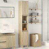 Maison Chic Kopalniška omarica - Kopalniški kabinet sonoma hrast 30x30x190 cm inženirski les, (21794977) | Shoptok.si