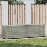  Vrtna kutija za pohranu od poliratana 200 x 50 x 60 cm siva | shoptok.hr