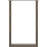  Noge za barski stol U-oblik 2 kom Prirodni čelik 60 x (90-91) cm Čelik | shoptok.hr