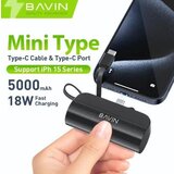 BAVIN Power bank 5000mAh USB-C port + kabl type-C crna Cene
