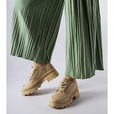 Gemre Brown lace-up shoes with chunky sole Pointe | Shoptok.si