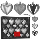  Ca0960 set božićnih kuglica u obliku srca 16 kom. | shoptok.hr