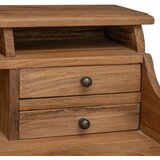  Radni stol Prirodna 89,5 x 49,5 x 100 cm Čvrsto teak drvo | Shoptok.si