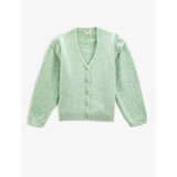 Koton Basic Knitwear Cardigan with a Soft Texture, Long Sleeves, V-Neck With Buttons. cene