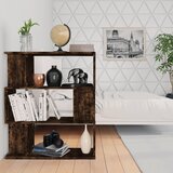 The Living Store Knjižna omara/pregrada dimljen hrast 80x24x96cm inženirski les - Knjižna Omara, (21436507) Cene