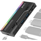 LINQ USB vozlišče s SSD trdim diskom + 2 USB + TF / SD čitalnik kartic, Črna, (5000220134) Cene