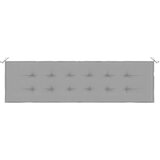 Jastuk za vrtnu klupu sivi 180 x 50 x 3 cm od tkanine Oxford | shoptok.hr