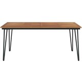  Vrtni stol s U-nogama 180x90x75 cm od masivnog drva bagrema | shoptok.hr