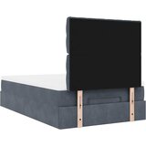  Okvir za krevet s madracima tamnosivi 120x190 cm baršunasti | shoptok.hr