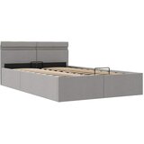  Hidraulični okvir za krevet tkanina LED svjetlosivi 120x200 cm | shoptok.hr