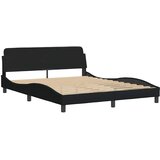  Okvir za krevet Dover crni 160x200 cm od tkanine | shoptok.hr
