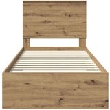  Okvir za krevet s uzglavljem Umjetnički hrast 90 x 190 cm | shoptok.hr