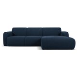 Micadoni Home Tamno plava kutna garnitura od bouclé tkanine (s desnim kutom) Molino – Cijene