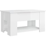  Stolić za kavu visoki sjaj bijeli 79x49x41 cm konstruirano drvo | Eponuda.com