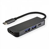 Fast Asia Adapter-konvertor TIP C na HDMI+ 2xUSB 3.0+ TIP C Cene