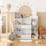 SoBuy knjižna omara za otroke v beli barvi v skandinavskem slogu, (20815217) | Shoptok.si
