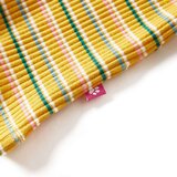 vidaXL Otroška majica z dolgimi rokavi visoki ovratnik oker 128 | Shoptok.si