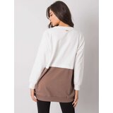 RUE PARIS Sweatshirt-RV-BL-7197.89P-white-brown | Shoptok.si