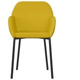  Blagovaonske stolice 2 kom žute baršunaste | shoptok.hr