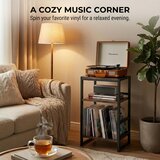 ZEXVIDA 3-nivojsko stojalo za gramofon in do 120 LP-plošč | Shoptok.si