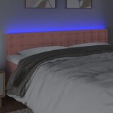  LED uzglavlje ružičasto 180x5x78/88 cm baršunasto | shoptok.hr