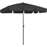 vidaXL Senčnik za na plažo črn 200x125 cm | Shoptok.si
