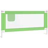 vidaXL sigurnosna ograda za dječji krevet zelena 180 x 25 cm tkanina | shoptok.hr