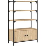 Maison Chic Knjižna omara - Knjižni regal 3-nadstropna sonoma hrast 70x30x109,5 cm inž. les, (21725631) Cene