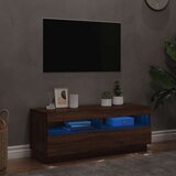 TV ormarić s LED svjetlima boja smeđeg hrasta 100 x 35 x 40 cm | shoptok.hr