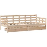 vidaXL Dnevni krevet s ladicama bez madraca 90 x 190 cm masivno drvo | shoptok.hr