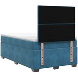  Boxspring krevet s madracem Plava 120 x 200 cm Baršun | shoptok.hr