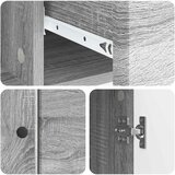 Kreveta Siva sonoma 66 x 34,5 x 90 cm Konstruirano drvo | shoptok.hr