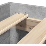  Okvir kreveta boja betona 90 x 190 cm od konstruiranog drva | shoptok.hr