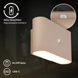 BRILONER 3878011 - led punjiva zidna svetiljka sa senzorom chat LED/3W/5V 2000 mah bež | Eponuda.com