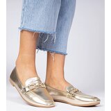 Gemre Golden elegant loafers with rhinestones Banzao | Shoptok.si