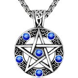 IZMAEL Ogrlica PE-34591 - Srebrna / Plava | shoptok.hr
