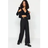 Trendyol Black Woven Trousers